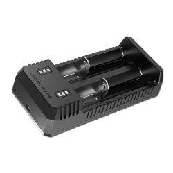 Nitecore UI2 Dual-Slot Intelligent USB Lithium-ion Battery Charger for 18650, 18350, 20700, 21700 etc