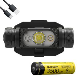 Nitecore HC65M v2 1750 Lumen NVG Mountable Rechargeable Headlamp with Red /High CRI Light