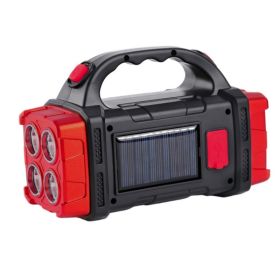 Multifunctional Solar Hand-Held LED Flashlight and USB Charge