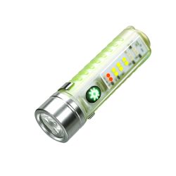 Super Bright LED Flashlight Fixed Focus L2 Lighting White Red Blue Purple Side Light Fishing Searching Camping Lantern - Fixed Focus L2