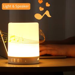 Night Light Bluetooth Speaker Wireless Portable Mini Player Touch Pat Light Colorful LED Table Lamp For Outdoor - Normal Version