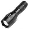 Strong Light T6 Flashlight LED Aluminum Alloy Telescopic Focusing Flashlight Mini Waterproof Strong Light Portable Outdoor Flash - A