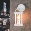 Inowel Lights Wall Light Outdoor Lantern E26 Bulb (Not Include) Wall Mount Hang Lamp Wall Sconce Lighting 32335 - White