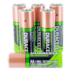 Duracell AA NiMH 2450mAh DC1500 Rechargeable Duralock 1.2V Batteries - 12 Pack Bulk - Default Title