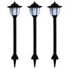 Outdoor Solar Lamps 3 pcs LED Black - Black