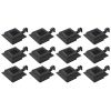 Outdoor Solar Lamps 12 pcs LED Square 4.7" Black - Black