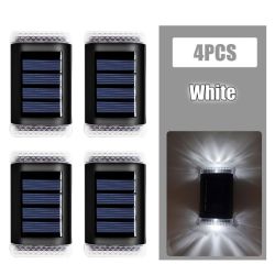 Super Bright Solar Powered LED Door Fence Wall Lights Outdoor Garden Yard Lamp - as picture