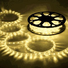 LED Rope Light 150ft Warm White - yellow