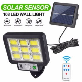 COB Solar Street Light Motion Sensor Outdoor Commercial Wall Lamp US - as picture