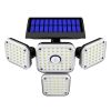 144 LED Solar Power PIR Motion Sensor Light 4-Head Outdoor Security Waterproof - 12000lm