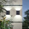 Outdoor Solar Deck Lights Path Garden Patio Pathway Stairs Step Fence Lamp 2pcs - as picture