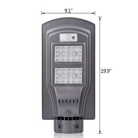 High Way Solar LED Wall Light - 80W 160LED + Remote