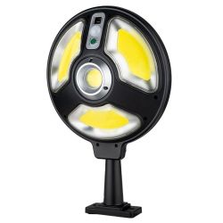 Round Solar Pathway Light - Black