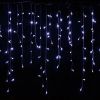 13FT 96LED Icicle String Light w/19 Drops Indoor/Outdoor Xmas Light Party Decor - Cool White