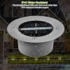 Solar LED Disk Lights IP44 Water-Resistant Light Sensor Lawn Light Auto On/Off Light Built in for Garden Yard Deck Path - Silver