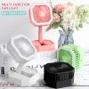 Rechargeable Mini Desktop Fan w/ Light - USB Powered