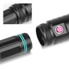 Rechargeable Diver Light LED Underwater Torch Lamp Waterproof Dive Lamp - Black - Diver flashlight