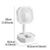 Rechargeable Mini Desktop Fan w/ Light - USB Powered