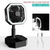 Rechargeable Mini Desktop Fan w/ Light - USB Powered