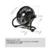 12V Camping Fan Portable Fan 5200Ah Battery Operated Fan Outdoor Fans with Light for Home and Office Tourism Emergency - as Pic