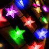 2Pcs Solar Powered String Lights 39.3FT 100LED Beads Fairy Star Lights - Color