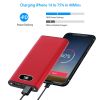 20000Mah Power Bank Portable Charger External Battery Pack 22.5W Super Fast Charging with LED Display Flashlight Fit for iPhone Samsung - Red