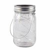 2x Solar Mason Jar Lid Insert Fairy String Light 20 LED Jar Include Garden Decor - Plastic