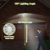 Solar Lights 88 LEDs Wall Lamps Outdoor 120Â° Motion Sensor Sound Control Lightings - Black