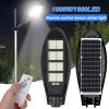 Commercial Solar Street Light LED IP67 Dusk-Dawn Road Lamp+Pole - as picture