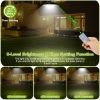 Solar Shed Lights Dual Lighting Heads Dimmable Timing Dusk To Dawn Sensor Hanging Lamp IP65 Waterproof Remote Control - Dual Head - White