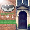 Wall Solar Powered Lights Outdoor 102 LEDs IP65 Waterproof Solar Lamps - Black