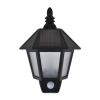 Solar Wall Lamps 2 pcs with Motion Sensor Black - Black