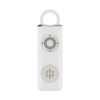 USB Chargeable Personal Safety Alarm Keychain 130 DB With LED Light For Outdoors - Black