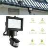 Solar Lights 1000lm Wall Lights Solar Flood Lights with Light Sensitivity 120 Degree Motion Sensor IP65 Waterproof - Black