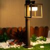 Outdoor Pathway LED Lights IP44 Waterproof Garden Lantern Modern Landscape Lighting - DARK GREY 800