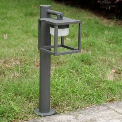 Outdoor Pathway LED Lights IP44 Waterproof Garden Lantern Modern Landscape Lighting - DARK GREY 800