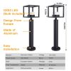 Outdoor Pathway LED Lights Lantern 23.6 IN IP44 Waterproof Garden Modern Landscape Lighting - DARK GREY 850