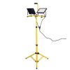 Dual Head Rotating Lamps Telescoping Adjustable LED Work Light  - Black Yellow - 10000 Lumens