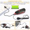 10000lm Bike Headlight USB Rechargeable LED Bicycle Front Light Rear Tail Light - Black