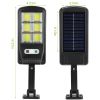 Solar Powered Wall Lights Outdoor 100LED Beads Motion Sensor Lamp IP65 Waterproof 3 Modes Sensor Light - 200W