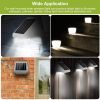 LED Solar Powered Stair Lights Dusk-To-Dawn Waterproof Garden Pathway Patio Fence Lamp - White