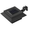 Outdoor Solar Lamps 12 pcs LED Square 4.7" Black - Black