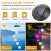 Solar Powered LED Ball Wind Chimes Color Changing LED String Light Patio Garden Decor - White