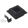 Outdoor Solar Lamps 12 pcs LED Square 4.7" Black - Black