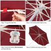 Patio Umbrella Lights 8 Lighting Mode Waterproof Parasol Timer Lamps W/ Remote Controller 104 LED 8 Bundles Warm White - Warm White