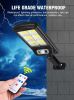 120 COB Outdoor Solar Light with Remote - Black