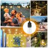 48FT Outdoor String Light Waterproof Patio String Lights Bulbs Commercial Yard Lights Garden Ambience - Warm White