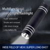 Mini Led Household Flashlight Outdoor Camping Lighting Portable Aluminum Alloy Waterproof Strong Light Rechargeable Flashlight - A