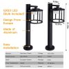 Outdoor Pathway LED Lights IP44 Waterproof Garden Lantern Modern Landscape Lighting - DARK GREY800