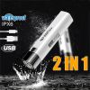 Mini Portable Super Bright Small Household Long-Range Outdoor Lighting Led Strong Light Flashlight - White